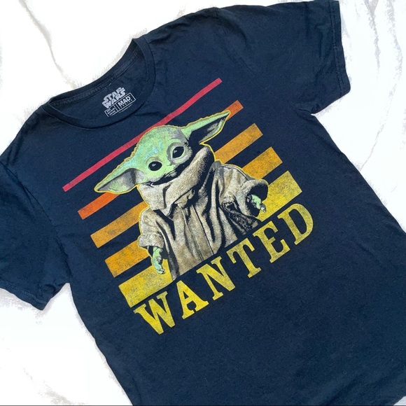 Star Wars The Child Mandalorian Wanted Men's T-shirt size medium black * - Picture 4 of 8